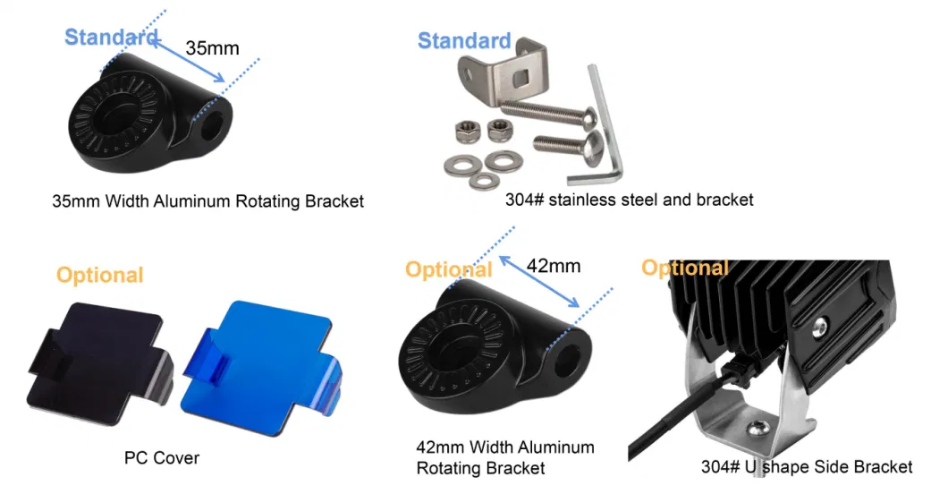 New Osram Flood 40W 4inch Square LED Working Light for Offroad Truck Trailer Forklift Forestry Machinery