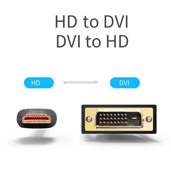 HD to DVI & VGA Female Cable of Digital