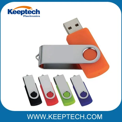 Unidade flash USB giratória de 16 GB com logotipo personalizado